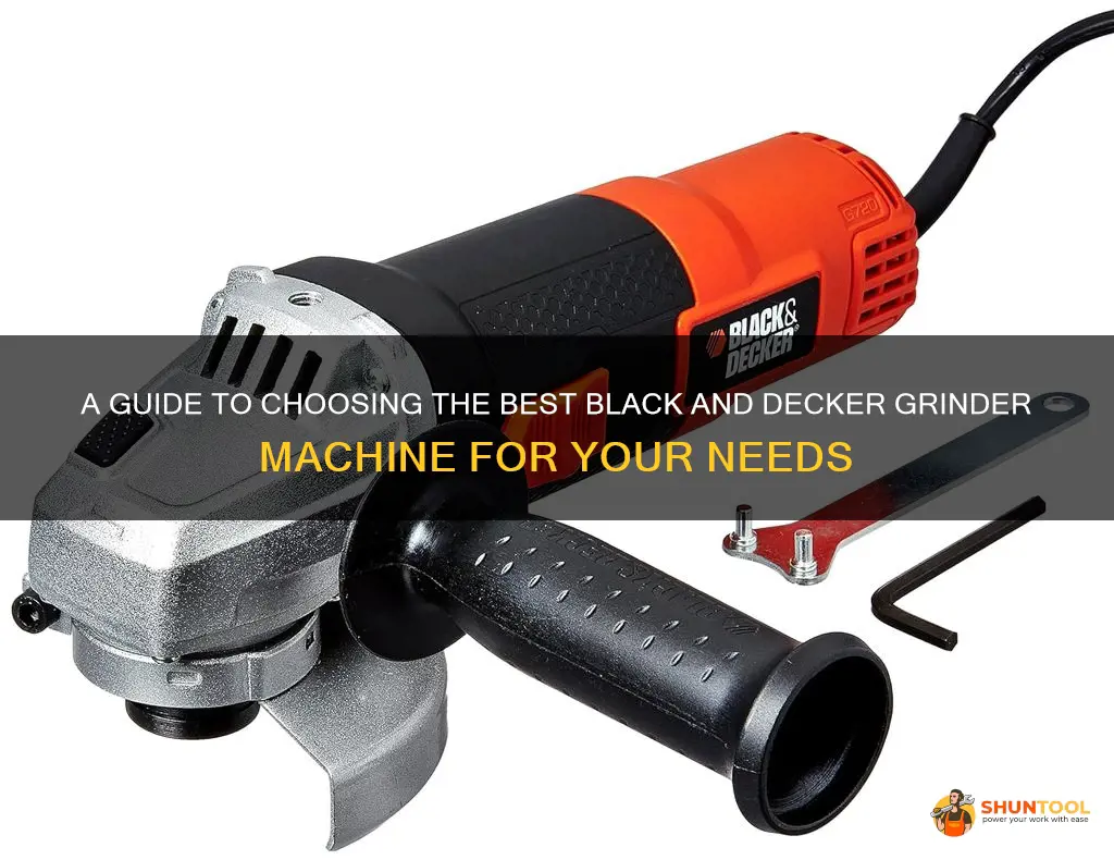 black and decker grinder machine