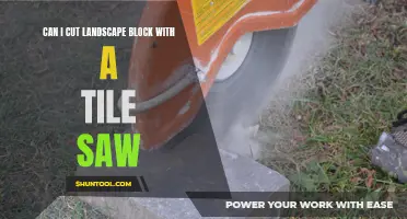 Exploring the Viability of Cutting Landscape Blocks with a Tile Saw