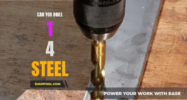 Exploring the Feasibility of Drilling 1/4" Steel: A Comprehensive Guide