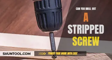 How to Remove a Stripped Screw with a Drill