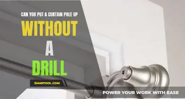How to Hang a Curtain Pole Without Using a Drill