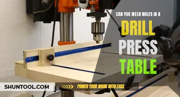 Welding Holes in a Drill Press Table: An Effective Solution for Enhanced Stability