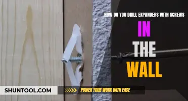 How to Drill Expanders with Screws in the Wall