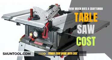 The Cost of a Craftsman Table Saw: What to Expect