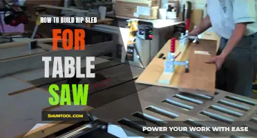 Crafting a Custom Rip Sled for Your Table Saw: A DIY Guide