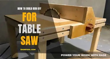 Crafting a Customized Table Saw Run Off: A Comprehensive Guide
