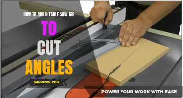Crafting a Table Saw Jig for Angle Cuts: A DIY Guide