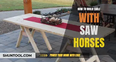 Crafting a Sturdy Table with Saw Horses: A Comprehensive Guide