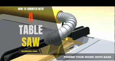 The Craft of Chamfering with a Table Saw: A Comprehensive Guide