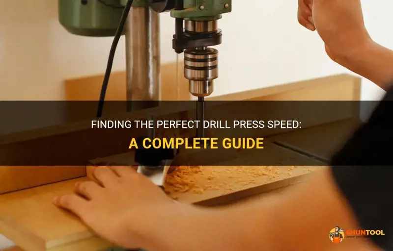 how to determine drill press speed