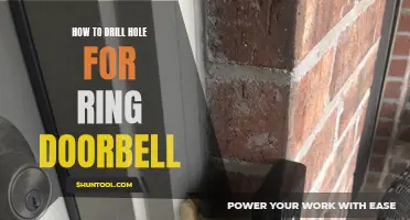 The Art of Drilling a Hole for Installing a Ring Doorbell