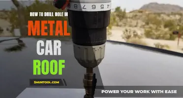 The Best Techniques for Drilling a Hole in a Metal Car Roof