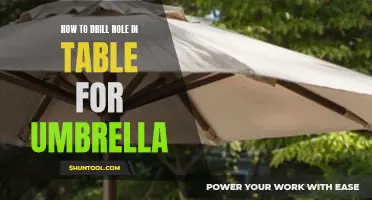 The Ultimate Guide on How to Drill the Perfect Hole in a Table for Your Umbrella