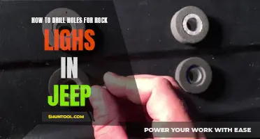 A Beginner's Guide to Drilling Holes for Rock Lights in a Jeep