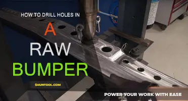 A Step-by-Step Guide on Drilling Holes in a Raw Bumper