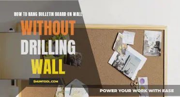 Creative Ways to Hang a Bulletin Board on the Wall Without Drilling