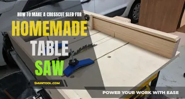 Crafting a Crosscut Sled for Your Homemade Table Saw: A Precise Guide