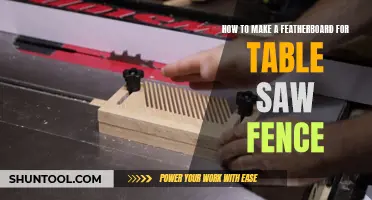 Crafting a Custom Featherboard for Your Table Saw Fence: A DIY Guide