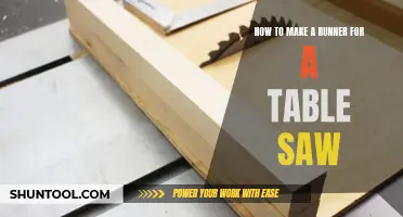 Crafting a Custom Table Saw Runner: A Comprehensive Guide