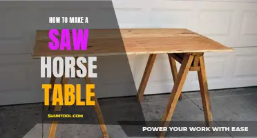 Constructing a Sturdy Sawhorse Table: A Comprehensive Guide