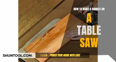 Crafting Custom Shingles with a Table Saw: A DIY Guide