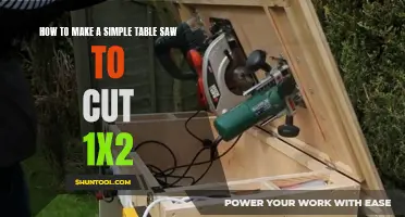 Crafting a Custom-Made Table Saw for Precise 1x2 Cuts