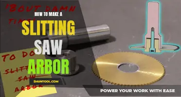 How to Create a Slitting Saw Arbor for Precision Cutting