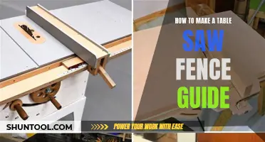 Crafting a Custom Table Saw Fence Guide: A DIY Woodworker's Dream
