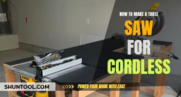 Crafting a Cordless Table Saw: A Step-by-Step Guide