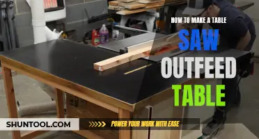 Crafting a Table Saw Outfeed Table: A Comprehensive Guide