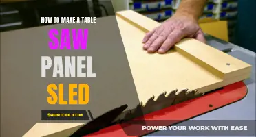 Crafting a Table Saw Panel Sled: A Comprehensive Guide