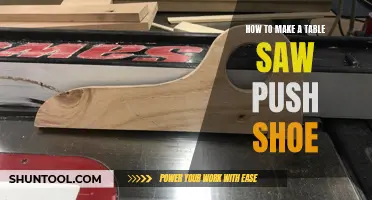 Crafting a Custom Table Saw Push Shoe: A Step-by-Step Guide