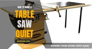 Silencing the Beast: A Guide to Quieting Your Table Saw