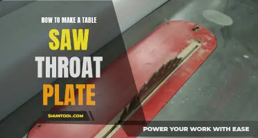 Crafting a Custom Table Saw Throat Plate: A Step-by-Step Guide