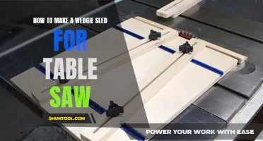 Crafting a Custom Wedgie Sled for Your Table Saw: A Step-by-Step Guide