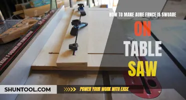 Ensuring Square Cuts with Your Table Saw: A Comprehensive Guide