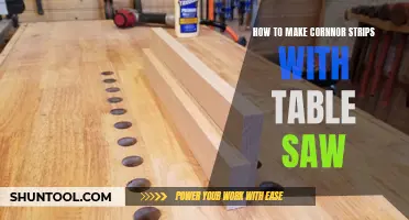 Crafting Corner Strips with a Table Saw: A DIY Guide