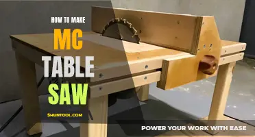 Crafting Precision: Building Your Own MC Table Saw