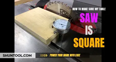 Ensuring Precision: The Art of Squaring Your Table Saw