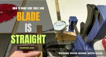 Ensuring Table Saw Blade Trueness: Methods and Maintenance