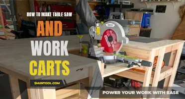 Crafting Table Saws and Work Carts: A Comprehensive Guide to Building Your Own