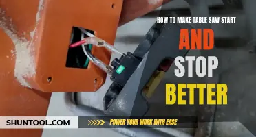 Enhancing Table Saw Performance: Smooth Starts and Stops