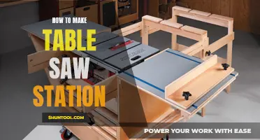 Crafting a Custom Table Saw Station: A Comprehensive Guide