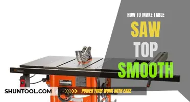 Crafting a Silky Smooth Table Saw Top: Expert Techniques for Flawless Results