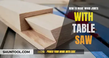Crafting Wood Joints with a Table Saw: A Comprehensive Guide