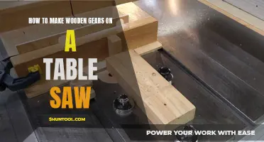 Crafting Wooden Gears with Precision: Mastering the Table Saw Technique