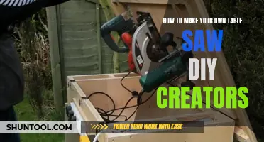 Crafting a Custom Cut: Building Your Own Table Saw