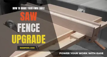 Crafting a Customized Table Saw Fence: Elevating Precision and Control
