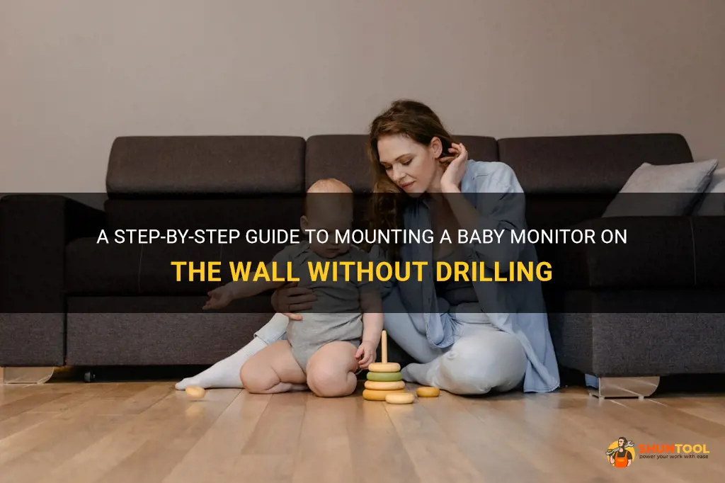 how to mount baby monitor on wall without drilling