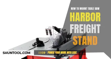 Mounting Your Table Saw: A Harbor Freight Stand Installation Guide